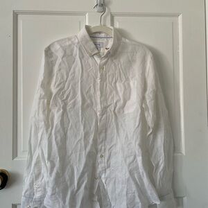 Men's White Button-Up Shirt